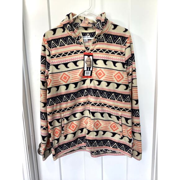 NWT O'Neill Aztec Fleece Half Zip Pullover Super‎ Soft Polar Hoodie Medium - Picture 2 of 11